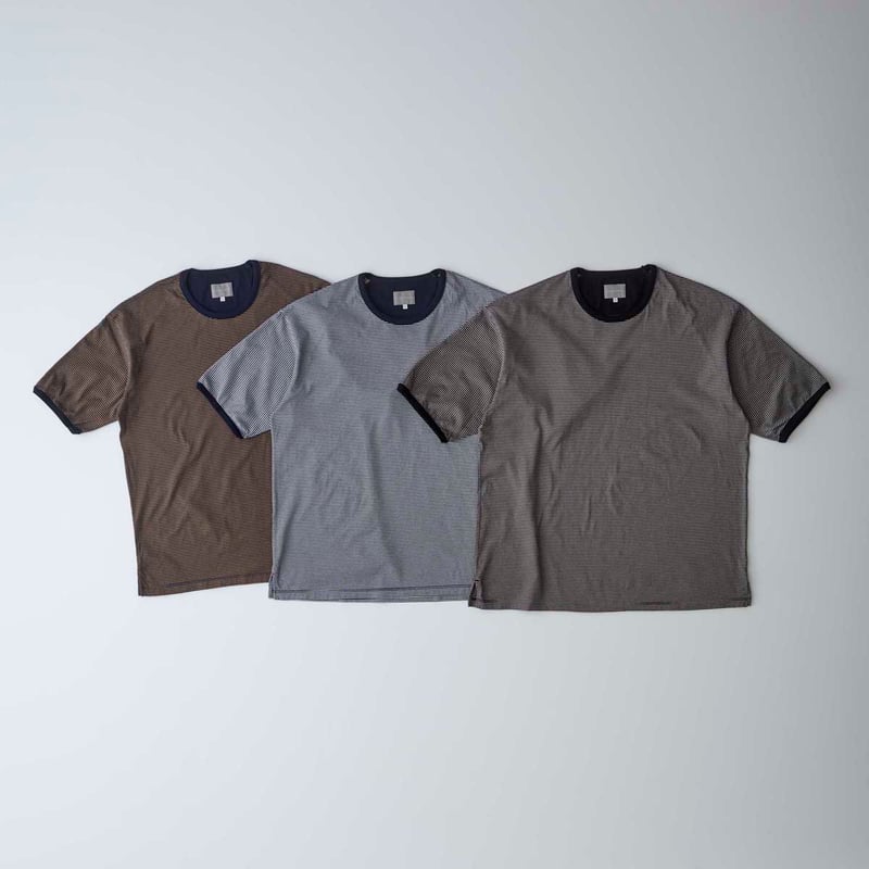 CURLY&co /カーリー SPLIT RAGLAN FINE-BORDER TEE - 2 CURLY&co /カーリー SPLIT RAGLAN FINE-BORDER TEE - 2
