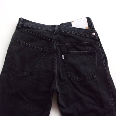 OLD PARK CROSS JEANS - BLACK - sizeM / OPJ-06 / OLDPARK オールド パーク クロス ジーンズ - ブラック M