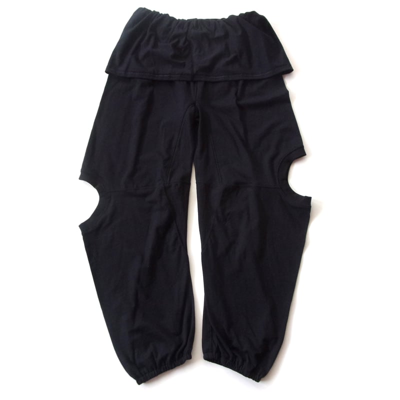 OLD PARK TEE PANTS - BLACK / OPT-12 / オールド パーク