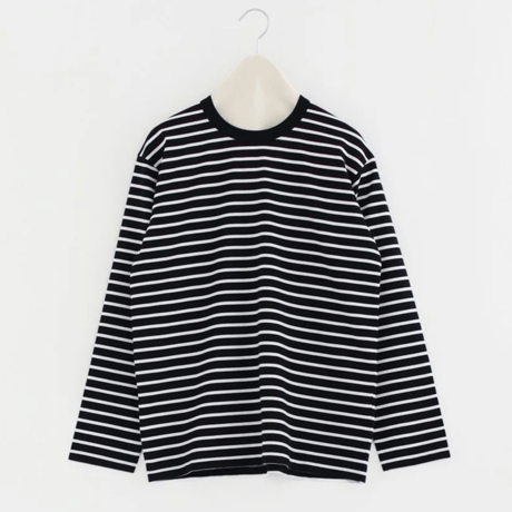 Charpentier de Vaisseau / シャルパンティエ・ドゥ・ヴェッソ | 50/2 L/S T-Shirt | コットンボーダーロングTシャツ｜Jonah  ヨナ |