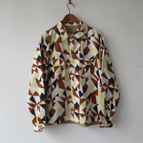 its inconspicuous presence Niche (ニッチ) Reversible Patterned Shirts Jacket / F20-igas-09