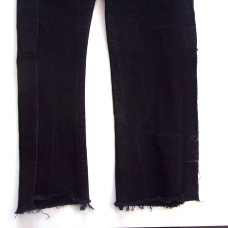 OLD PARK ADAPT JEANS- BLACK - sizeL / OP-512 / OLDPARK オールドパーク アダプト ジーンズ　デニム ブラック Lサイズ