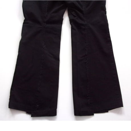 OLD PARK FLARE WORK PANTS - BLACK -M  / OPRK-02 / OLDPARK オールドパーク フレアー ワークパンツ　ブラック -M