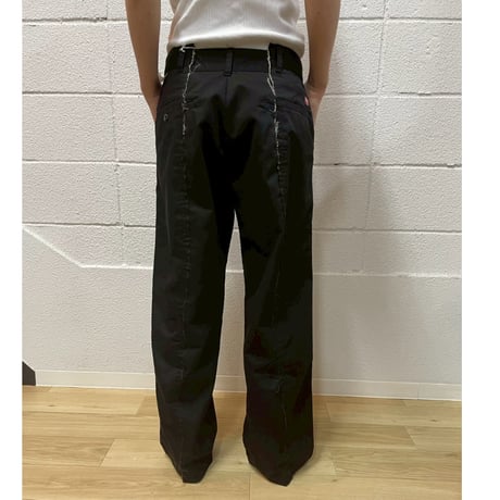 OLD PARK BAGGY WORK PANTS - CHARCOAL -M  / OPRK-01 / OLDPARK オールド パーク バギー パンツ　チャコール -M