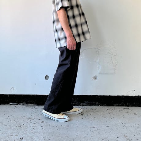 AVontade H.B. Drawstring Easy Trousers - Linen/Cotton Heringbone- VTD-0513-PT-アボンタージ   【2026SS】