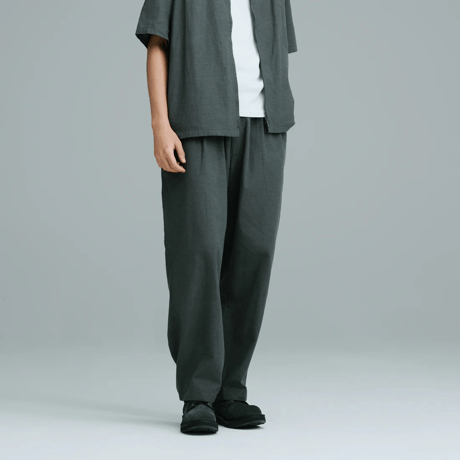 GOLD(ゴールド) GL42614 / VAT DYE CHAMBRAY 1TUCK EASY PANTS / ゴールド ベタシャン イージーパンツ 【2026SS.Model】