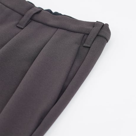 CURLY&co(カーリー) KNIT GEORGETTE 2TUCK PANTS / ニット ジョーゼット 2タック パンツ