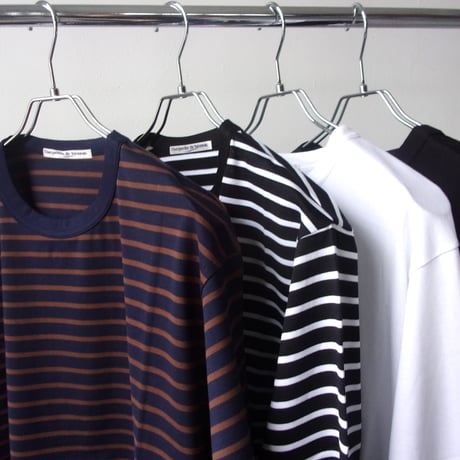Charpentier de Vaisseau / シャルパンティエ・ドゥ・ヴェッソ | 50/2 L/S T-Shirt | コットンボーダーロングTシャツ｜Jonah  ヨナ |