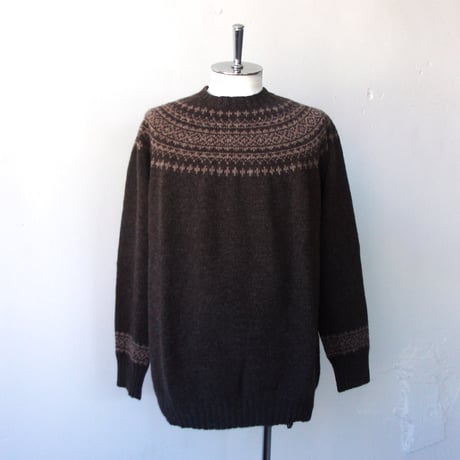 NOR'EASTERLY ノアイースタリー/ L/S CREW 2TONE / 2トーンノルディックセーター
