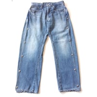 OLD PARK DOT JEANS - BLUE - sizeM / OPJ-10 / OLDPARK オールド パーク ドット ジーンズ - ブルー M