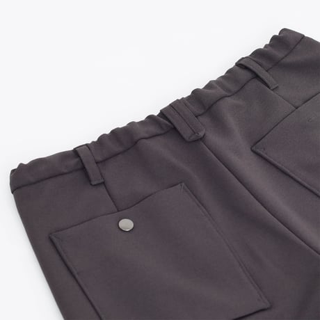 CURLY&co(カーリー) KNIT GEORGETTE 2TUCK PANTS / ニット ジョーゼット 2タック パンツ