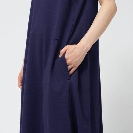 THE NORTH FACE Purple Label Cotton Jersey Sleeveless Flared Dress / N25SF060 /ノースリーブロングドレス【women's】