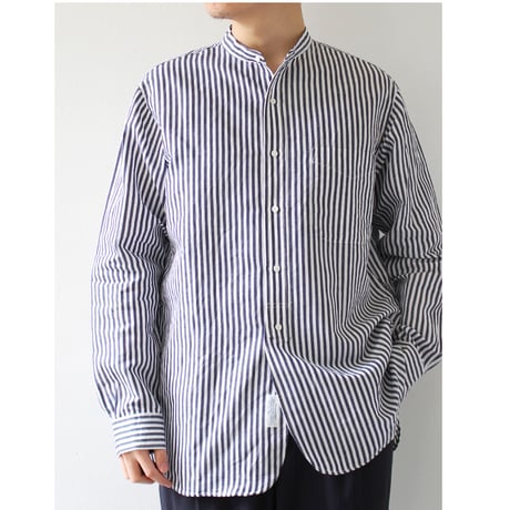 AVontade Banded Collar Shirts -CottonLinen Chambray- VTD-0361-SH - バンドカラー コットンリネン