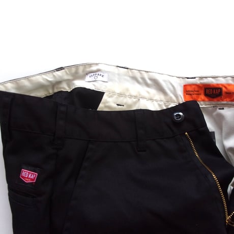 OLD PARK BAGGY WORK SHORTS - BLACK -XS (Ladies) / OPRK-09 / オールド パーク バギー ワークショーツ - ブラック-レディース