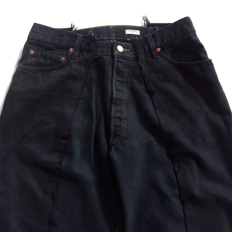 OLD PARK ブラックデニム OLDPARK baggy jeans black -L 通販 | OLDPARK 正規販売店