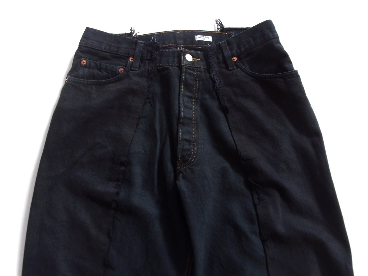 alound VINTAGE BLACK DENIM PANTS 最終 alound VINTAGE BLACK DENIM
