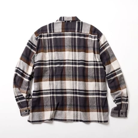 GOLD｜東洋エンタープライズ COTTON SILK NEP CHECK OPEN SHIRT-BLACK-/GL29754/ コットン シルクネップ チェックオープンシャツ 【2026FW】