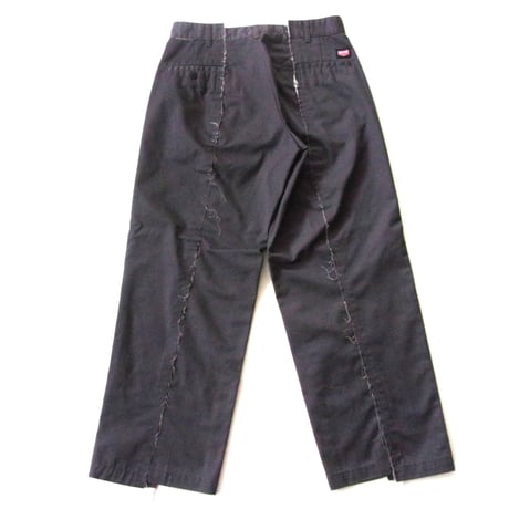 OLD PARK BAGGY WORK PANTS - CHARCOAL -M  / OPRK-01 / OLDPARK オールド パーク バギー パンツ　チャコール -M