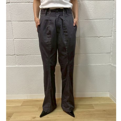 OLD PARK FLARE WORK PANTS - BLACK -M  / OPRK-02 / OLDPARK オールドパーク フレアー ワークパンツ　ブラック -M