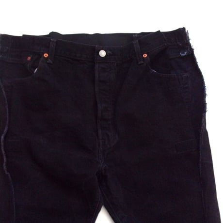 OLD PARK ADAPT JEANS- BLACK - sizeL / OP-512 / OLDPARK オールドパーク アダプト ジーンズ　デニム ブラック Lサイズ