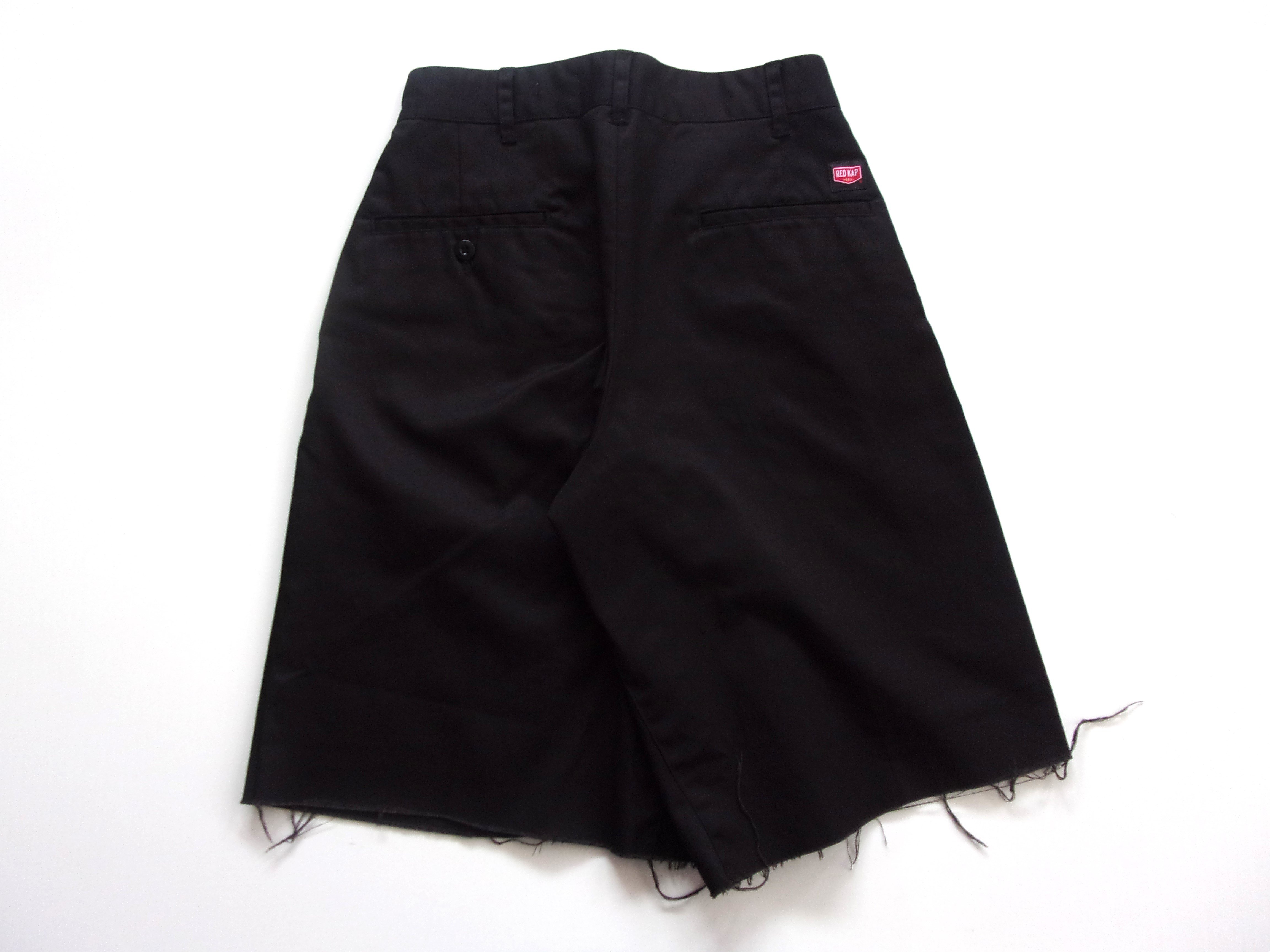 OLD PARK BAGGY WORK SHORTS - BLACK -XS (Ladies)