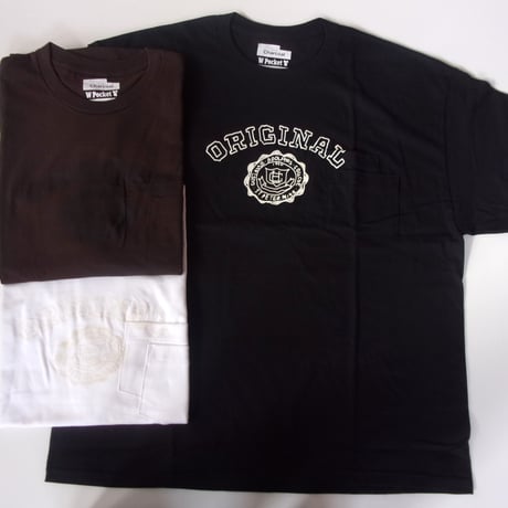 ORIGINAL Charcoal（オリジナル チャコール）OC WP College Print T / ダブルポケット カレッジプリント Tシャツ