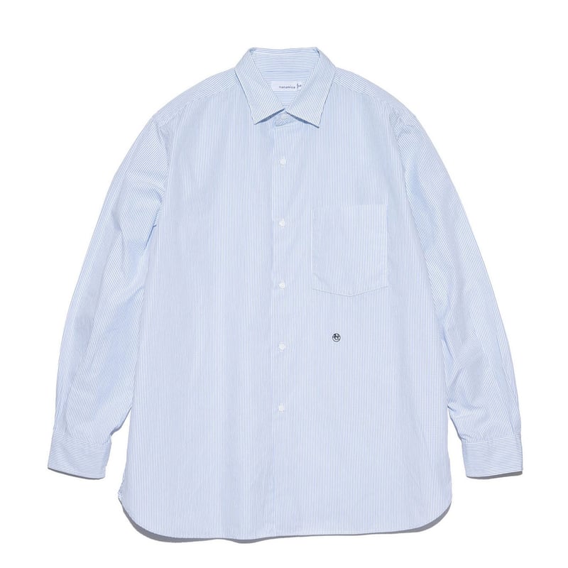 nanamica / ナナミカ Regular Collar Stripe Wind Shir nanamica / ナナミカ Regular Collar Stripe Wind Shir