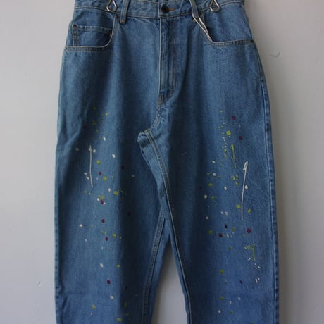Niche./ニッチ　＃Paint EMB Jeans / igap-31 / ニッチ　ペイント刺繍　ジーンズ