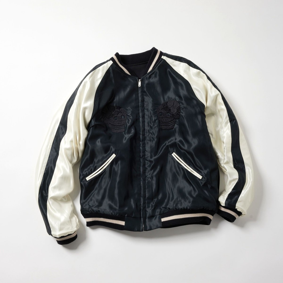 Gold スカジャンWOOL MELTON SOUVENIR JACKET GOLD WOOL MELTON × ACETATE SOUVENIR JACKET