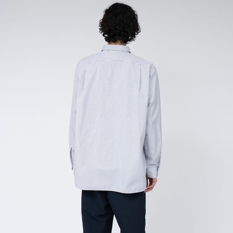 nanamica / ナナミカ Regular Collar Stripe Wind Shirt / SUGS362 /ナナミカ レギュラーカラー ストライプシャツ