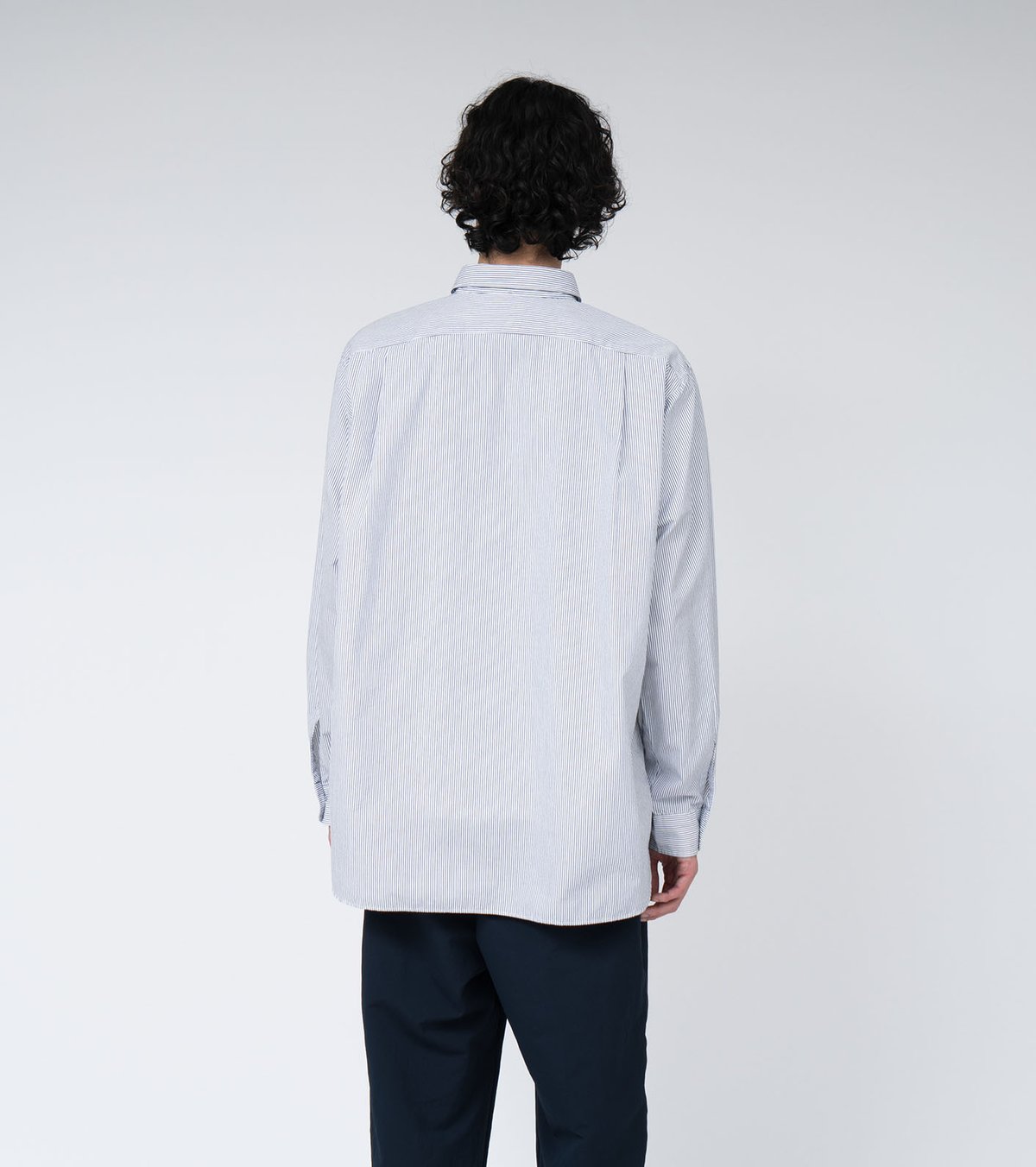 nanamica / ナナミカ Regular Collar Stripe Wind Shir nanamica / ナナミカ Regular Collar Stripe Wind Shir