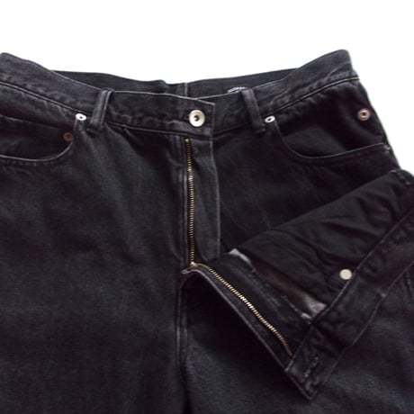 OLD PARK CROSS JEANS - BLACK - sizeM / OPJ-06 / OLDPARK オールド パーク クロス ジーンズ - ブラック M