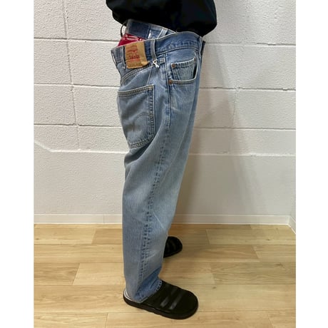 OLD PARK OFFSET JEANS - BLUE - sizeM / OP-511 / OLDPARK オールドパーク オフセットジーンズ ブルー Mサイズ
