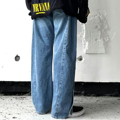 OLD PARK DOT JEANS - BLUE - sizeM / OPJ-10 / OLDPARK オールド パーク ドット ジーンズ - ブルー M