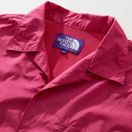 The North Face PURPLE Nylon Ripstop H/S Shirt/ザノースフェイスパープルレーベル　リップストップ　オープンカラーシャツ