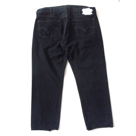 OLD PARK OFFSET JEANS - BLACK - sizeL / OP-511 / OLDPARK オールドパーク オフセットジーンズ ブラック Lサイズ