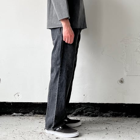 OLD PARK CROSS JEANS - BLACK - sizeM / OPJ-06 / OLDPARK オールド パーク クロス ジーンズ - ブラック M