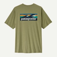 Patagonia Men's Capilne Cool Daily Shirt- BOARDSHORT LOGO /パタゴニア メンズ キャプリーン クールデイリーシャツ（ボードショーツ・ロゴ）