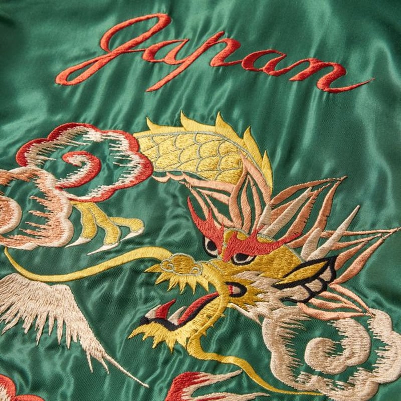 GOLD WOOL MELTON×ACETATE SOUVENIR JACKET 