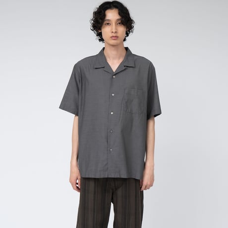 nanamica Open Collar Panama S/S Shirt / S25SG119 /ナナミカ　オープンカラーシャツ【2025SS】