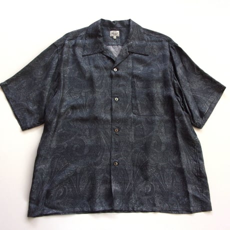 GOLD/ゴールド GL39651   PAISLEY PATTERN SILK TWILL S/S OPEN SHIRT　【2026SS新型】