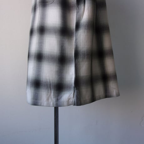 AVontade Open Collar Shirts SS -Cotton/Rayon Shadow Check-VTD-0383-SH アボンタージ オープンカラーシャツ チェック【2026SS】