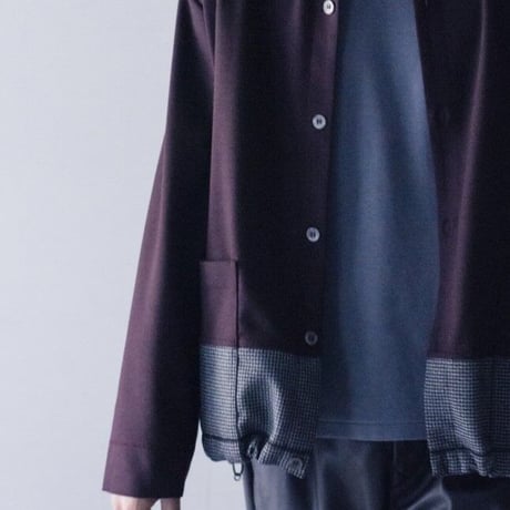 【SALE】CURLY&co CURLY（カーリー）SWITCHING RC CARDE/ 213-34092  / スウィッチング カーディガン （ジャージのカーデ）