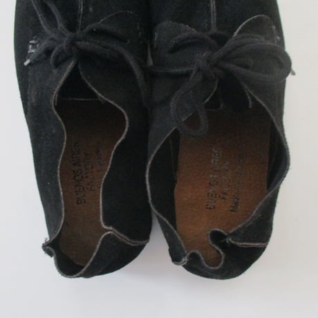 【SALE】Buenos Aires Factory Medio Shoes - BLACK /F20-ajue-56/ブエノスアイレスファクトリー　メディオ　シューズ