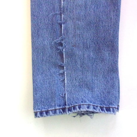 OLD PARK OVERLAY JEANS- BLUE - sizeL / OP-517 / OLDPARK オールドパーク オーバーレイジーンズ　デニム ブルー Lサイズ