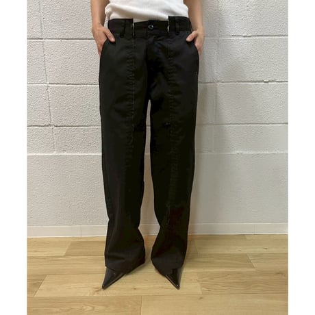 OLD PARK BAGGY WORK PANTS - BLACK -L  / OPRK-01 / OLDPARK オールド パーク バギー パンツ　ブラック -L