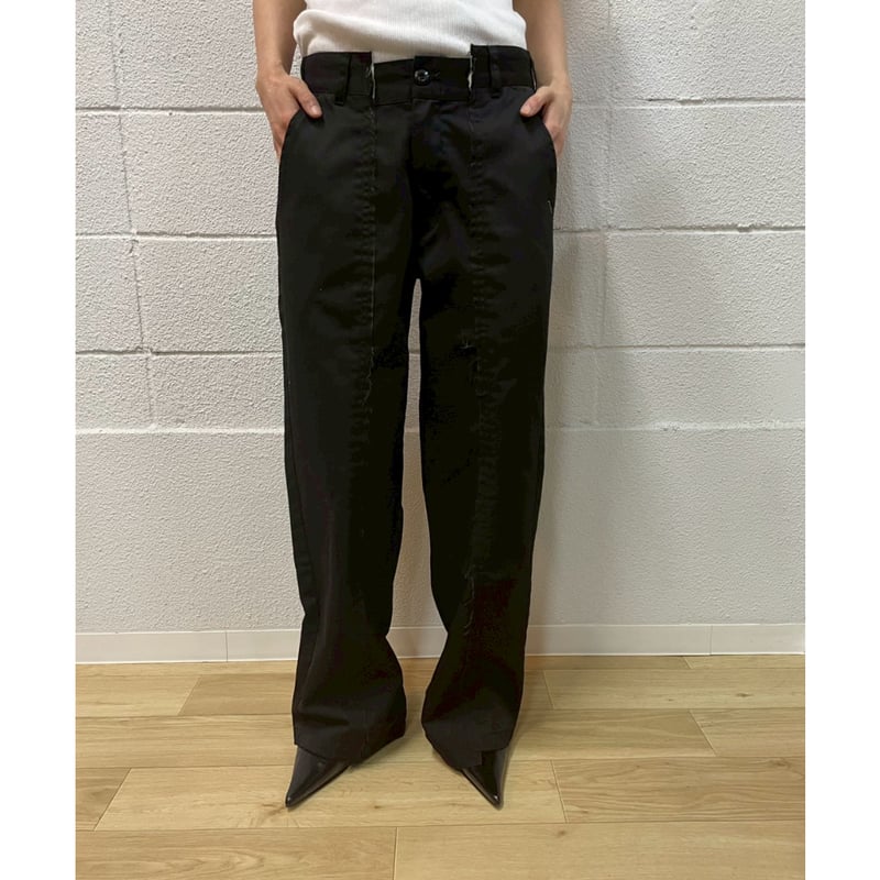 OLD PARK BAGGY WORK PANTS - BLACK / OPRK-01 /