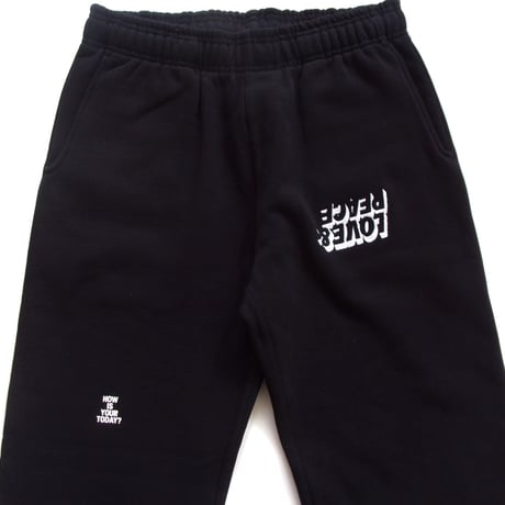 TODAY edition "LOVE&PEACE" Sweat Pants- 25-3RD-02 / トゥデイエディション スウェットパンツ /あたたかいリバースウィーブタイプ［25-3RD］