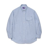 THE NORTH FACE PURPLE LABEL Cotton Polyester Stripe OX B.D. Shirt / NT3301N / ストライプ シャツ【2023SS】