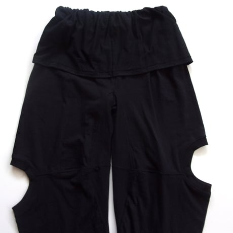 OLD PARK TEE PANTS - BLACK  / OPT-12 / オールド パーク Tee パンツ - ブラック